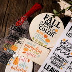 Thanksgiving Quotes UV-DTF Rub-on Stickers