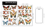 Butterflies UV-DTF Rub-on Stickers