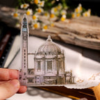 Classical Copperplate Prints Vellum Stickers