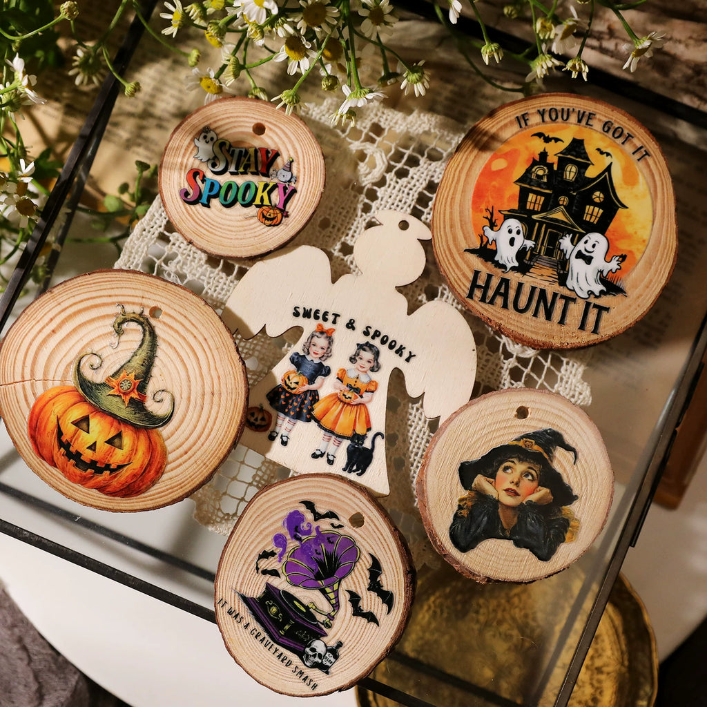 Halloween Colorful UV-DTF Rub-on Stickers