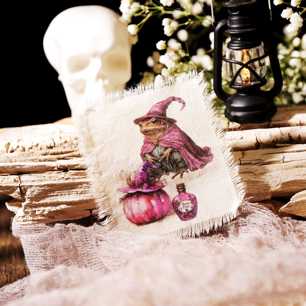 Halloween Pink Matte Rub-on Transfers