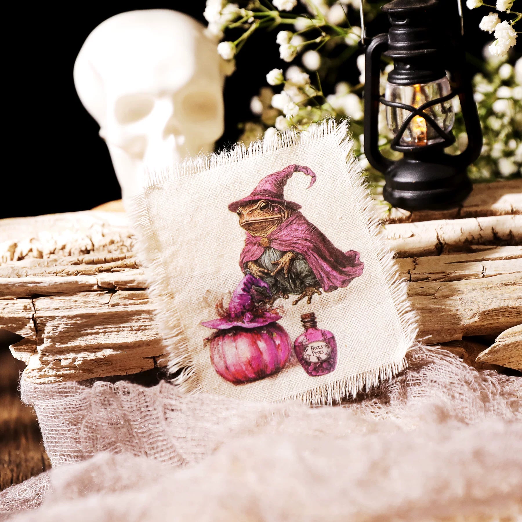 Halloween Pink Matte Rub-on Transfers