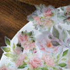 Pink Roses Vellum Stickers