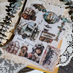Steam Travel Vellum Stickers