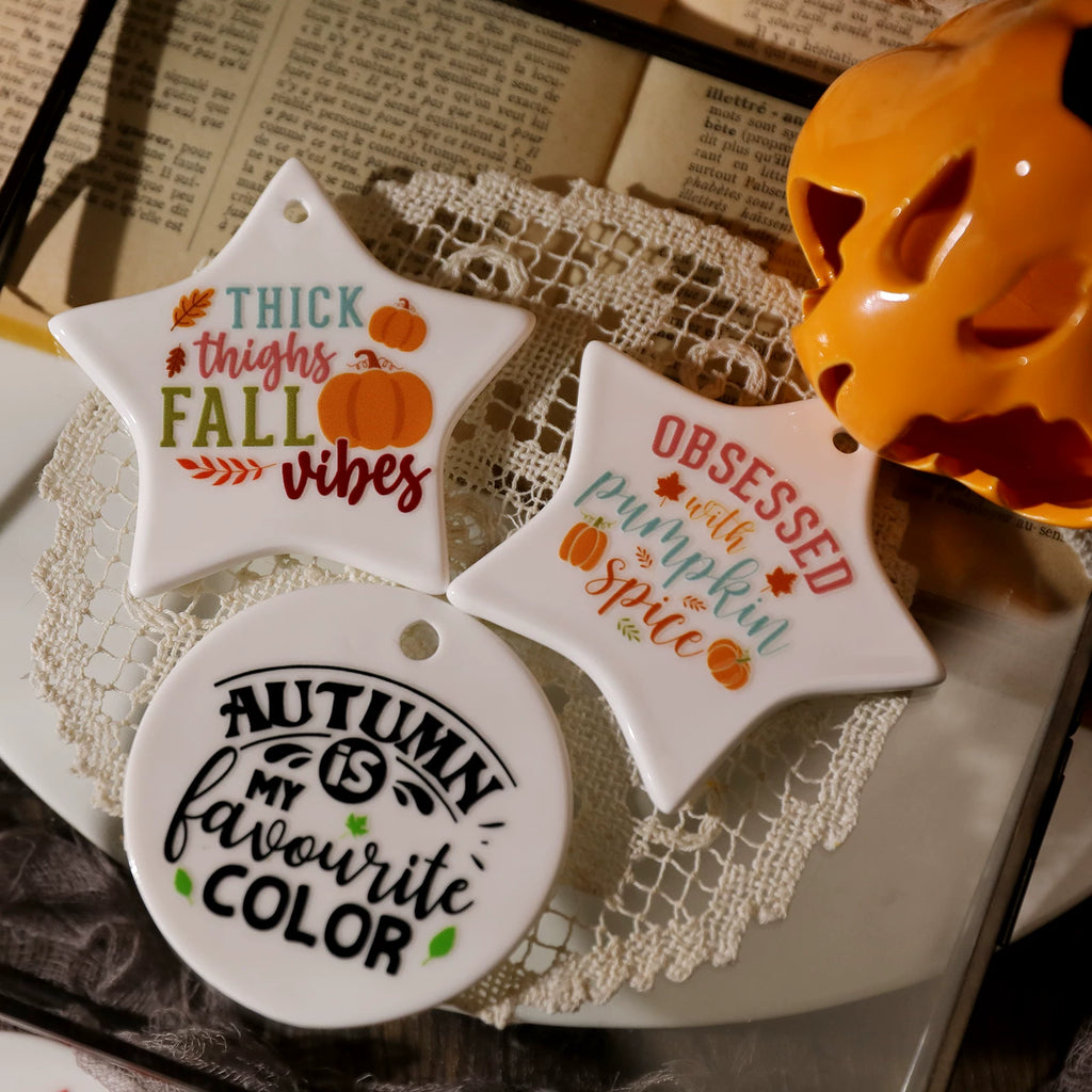 Thanksgiving Quotes UV-DTF Rub-on Stickers