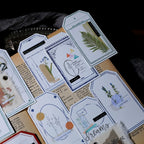 Retro Letterpress Printed Label Tag Cards