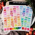 Color Alphabet UV-DTF Rub-on Stickers