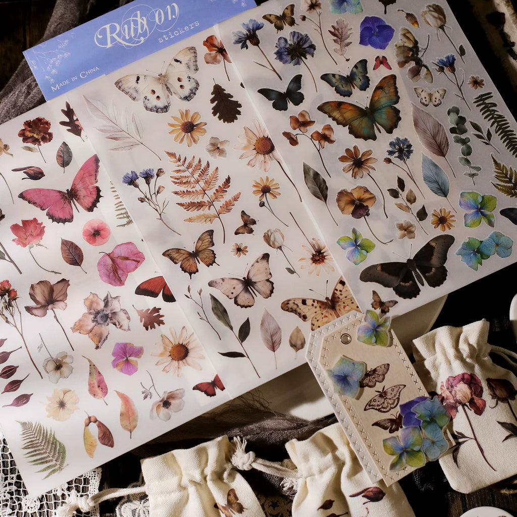 Butterfly Matte Rub-on Transfers