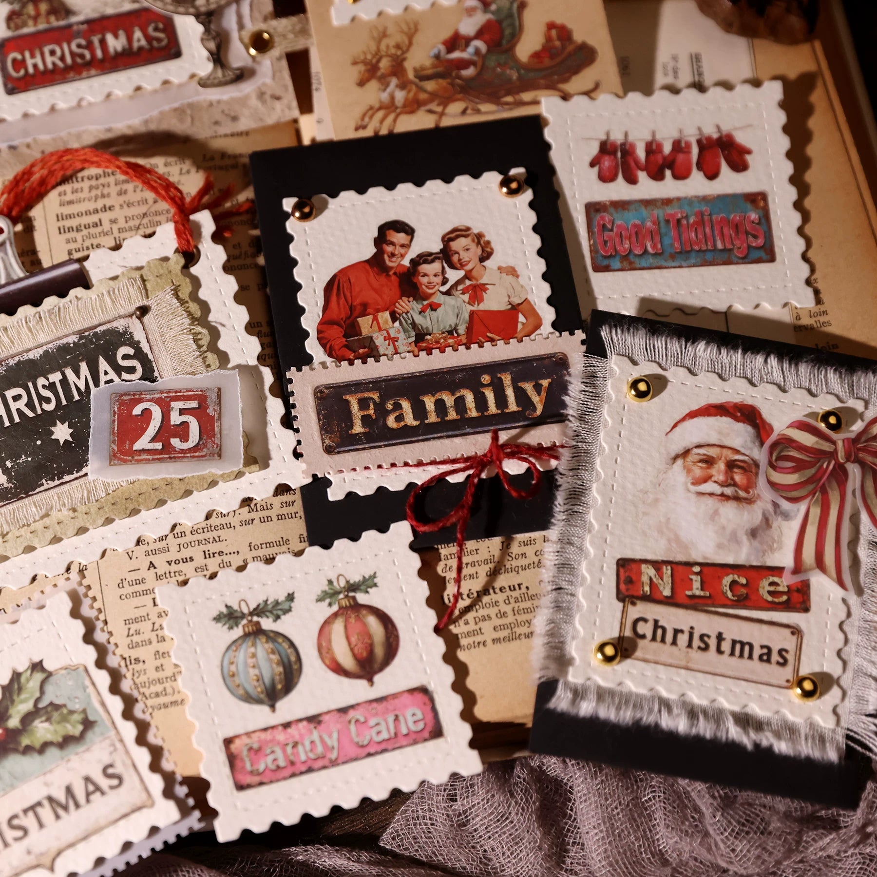 Christmas Signs Matte Rub-on Transfers