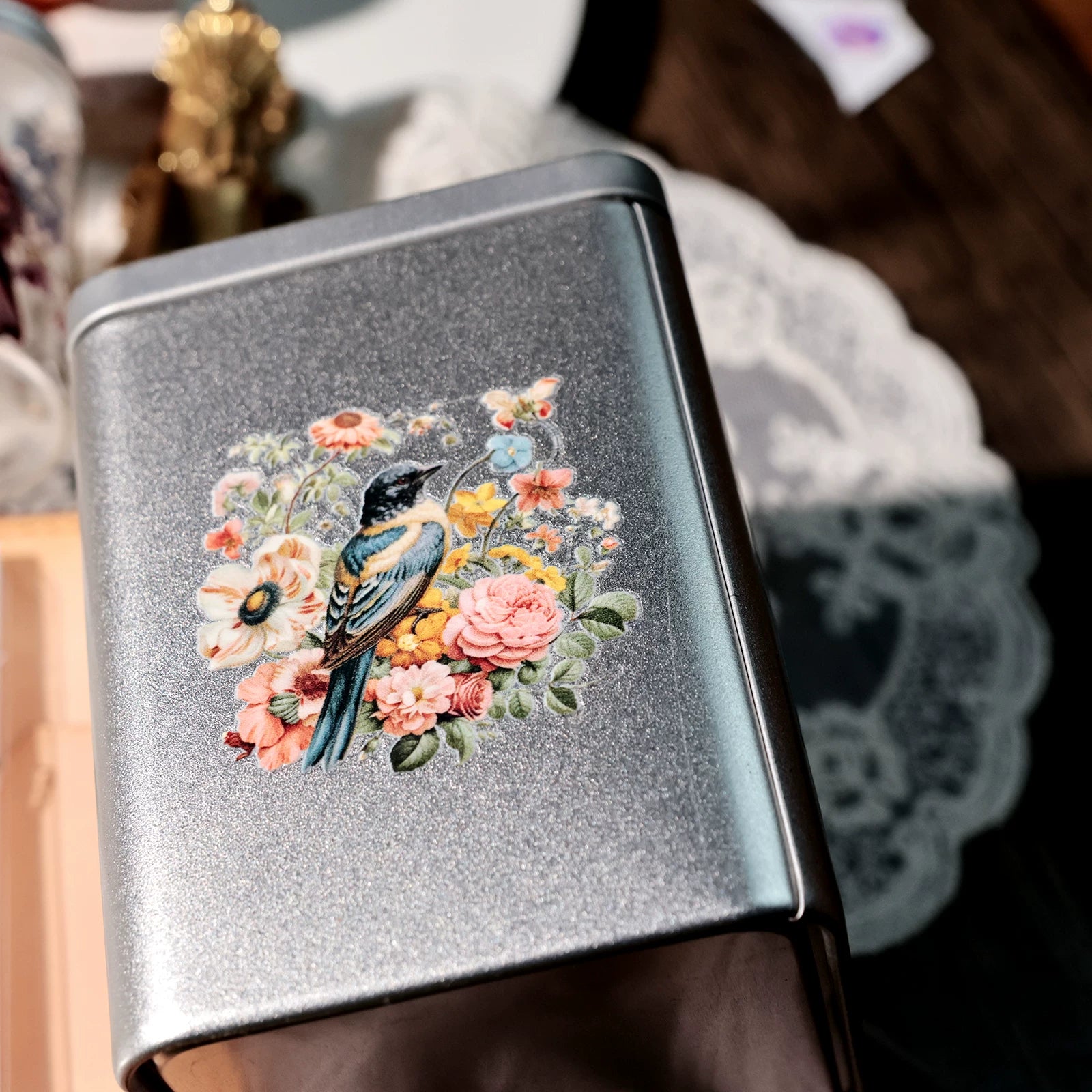 Flowers and Birds UV-DTF Rub-on Stickers