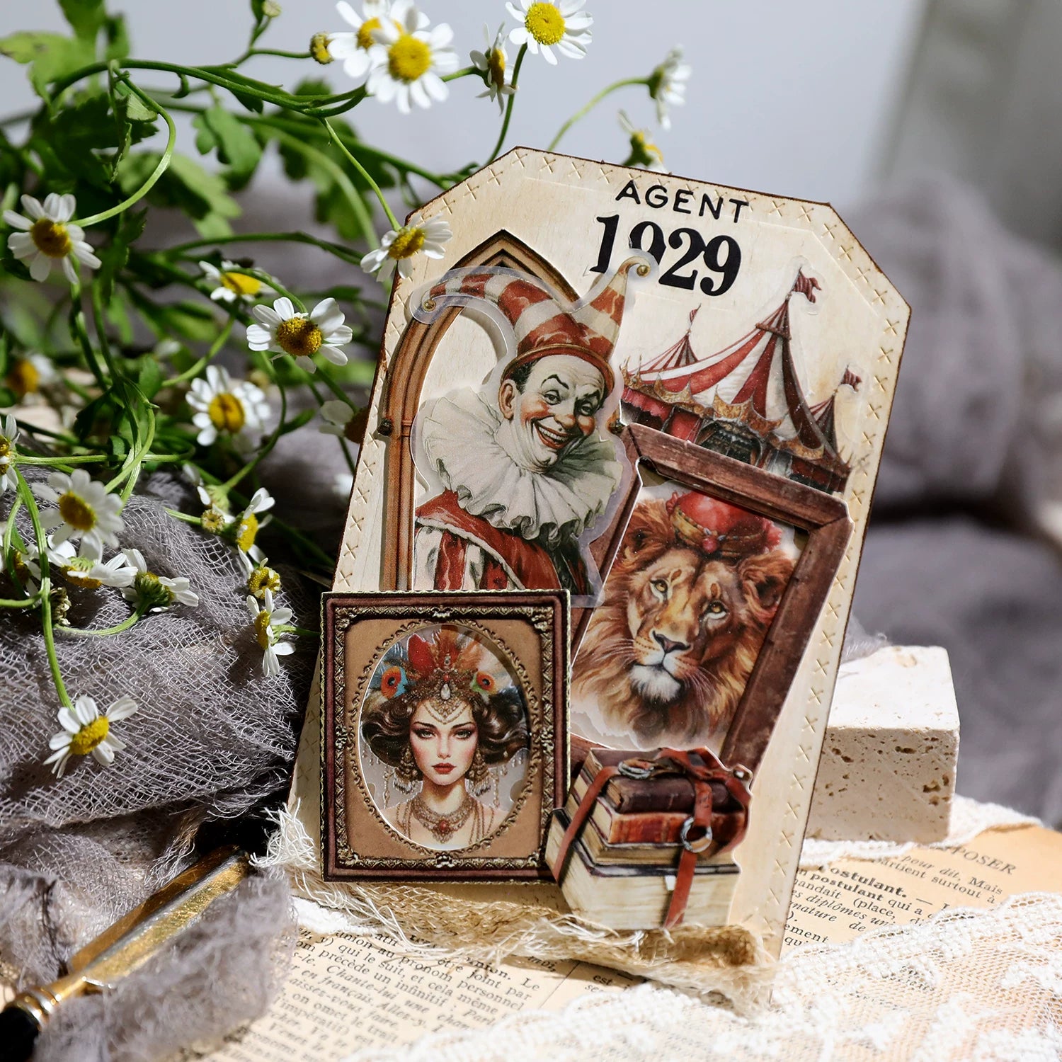 Circus Vellum Stickers