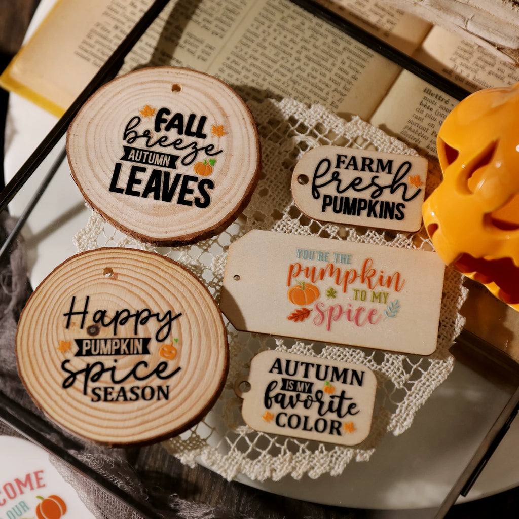 Thanksgiving Quotes UV-DTF Rub-on Stickers