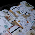 Retro Letterpress Printed Label Tag Cards