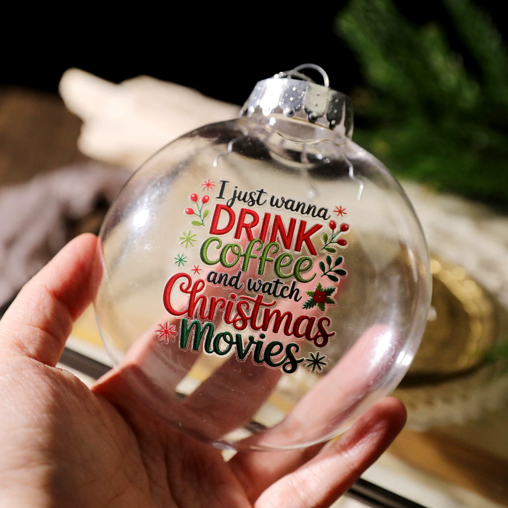 Christmas Embroidery  Quotes UV-DTF Rub-on Stickers