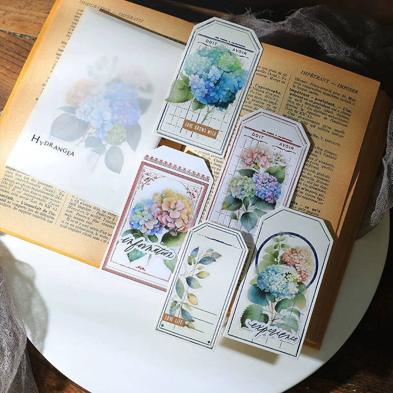 Hydrangea Vellum Stickers