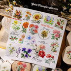 Flower Phrases UV-DTF Rub-on Stickers