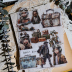 Steam Travel Vellum Stickers