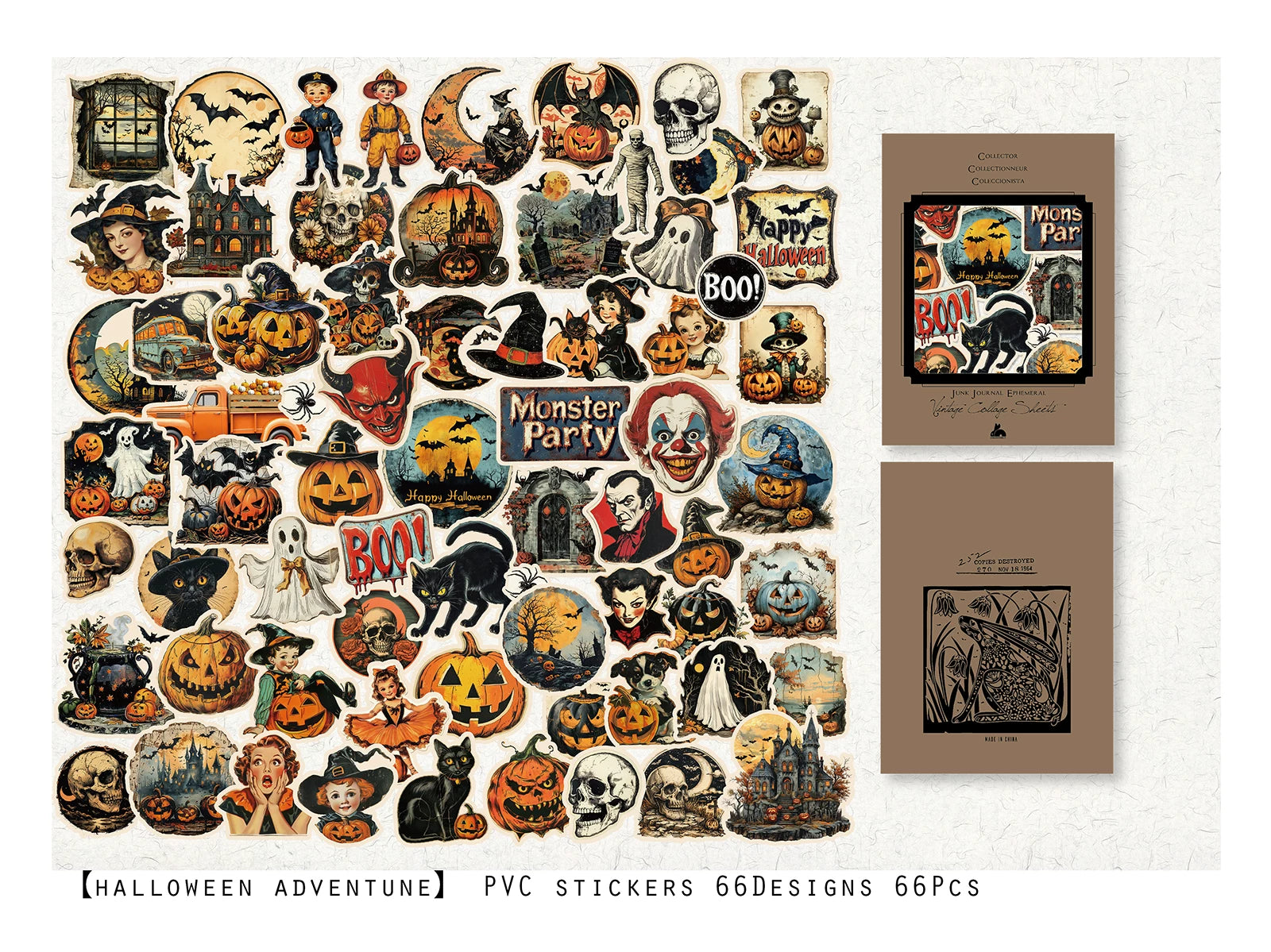Halloween PVC Self-adhesive Stickers