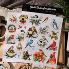 Christmas Birds UV-DTF Rub-on Stickers