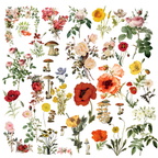 Larger Flowers Vellum Stickers