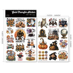 Halloween Colorful UV-DTF Rub-on Stickers