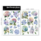 Hydrangea UV-DTF Rub-on Stickers