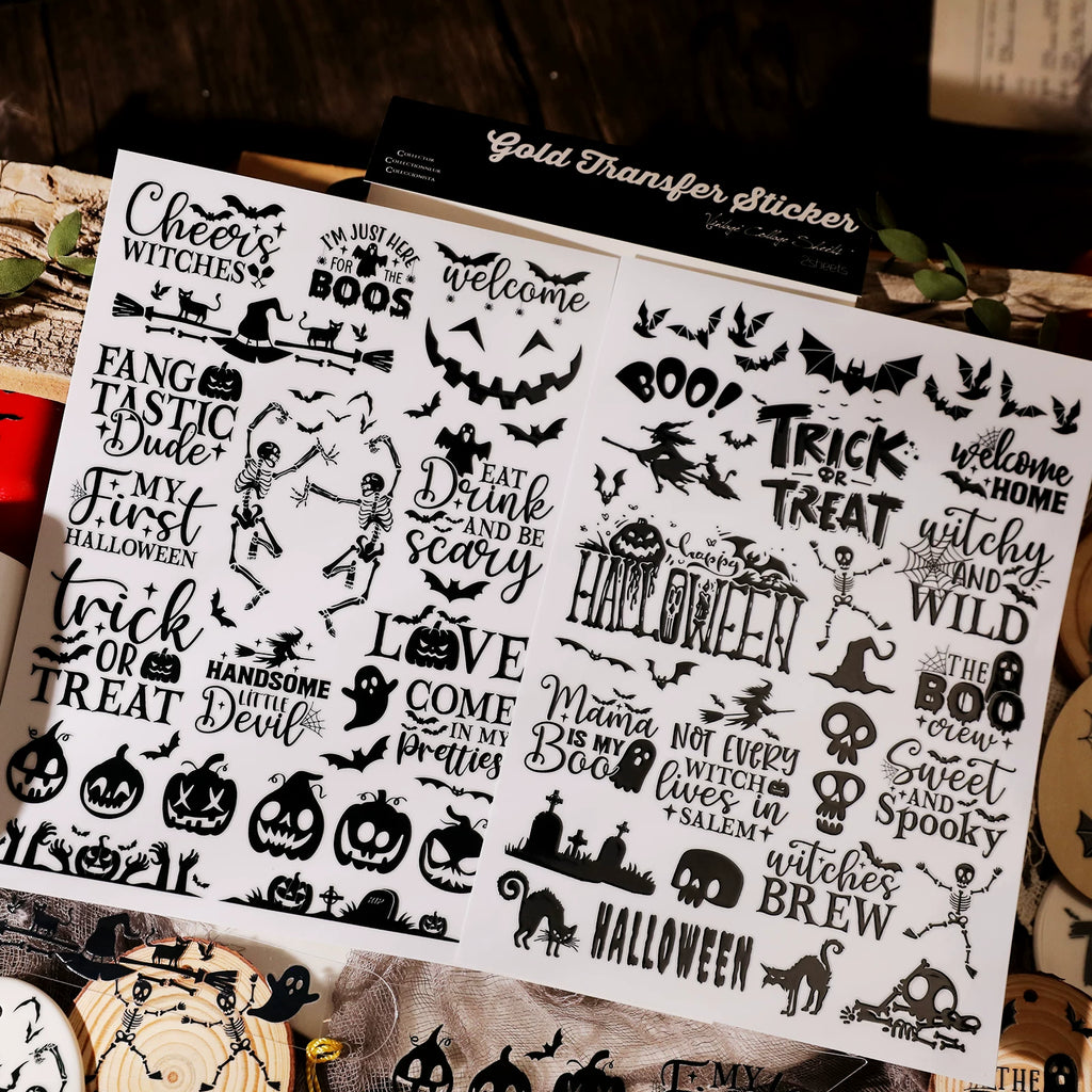 Halloween Halloween UV-DTF Rub-on Stickers