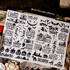 Halloween Halloween UV-DTF Rub-on Stickers