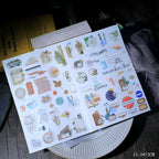 Collage Style Matte Rub-on Transfers