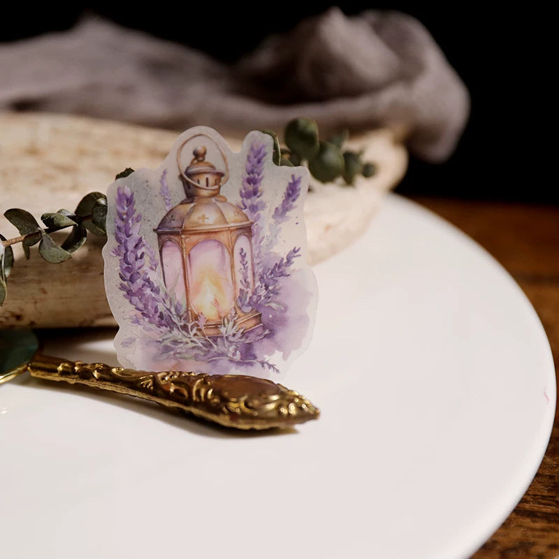 Lavender Vellum Stickers