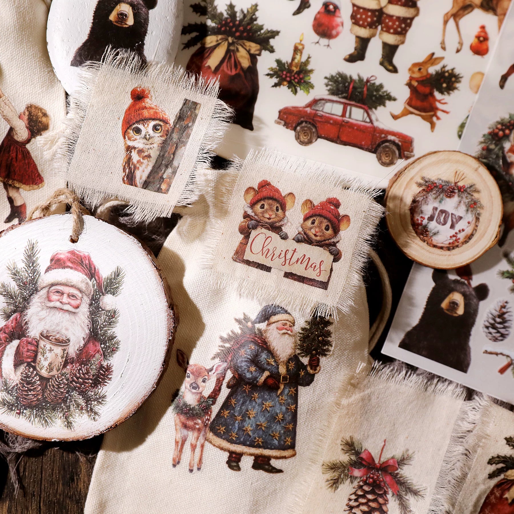 Christmas Matte Rub-on Transfers