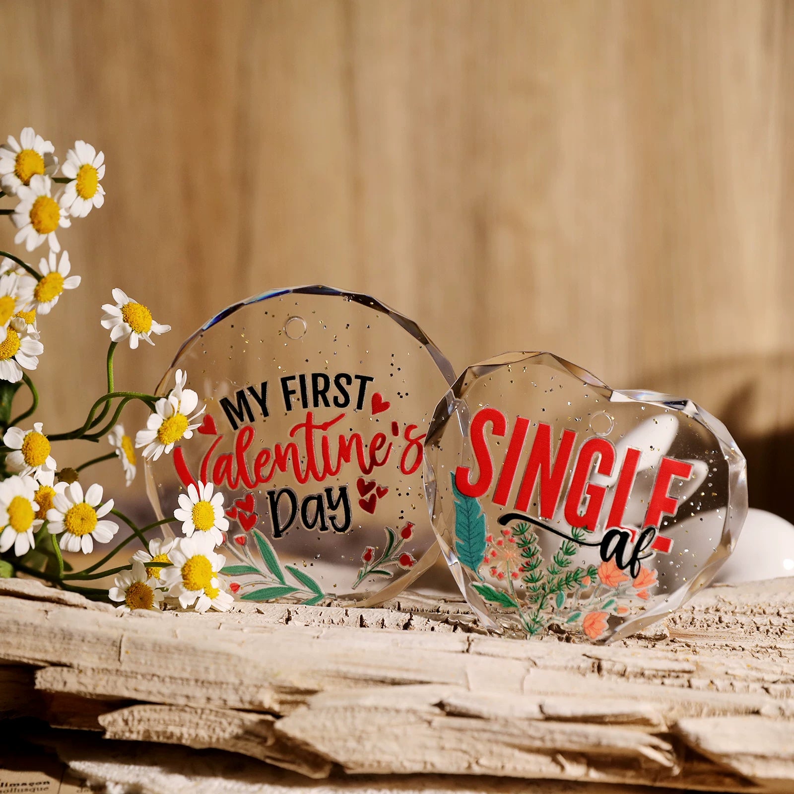 Valentine's Day Phrases UV-DTF Rub-on Stickers