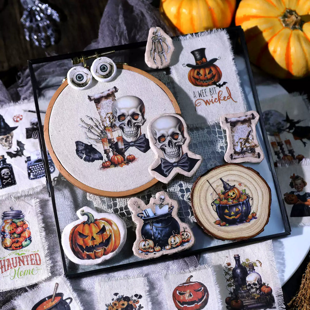 Halloween Dark Matte Rub-on Transfers