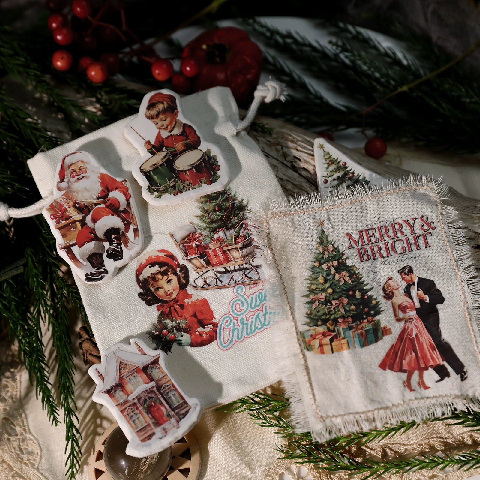 Christmas Family Matte Rub-on Transfers