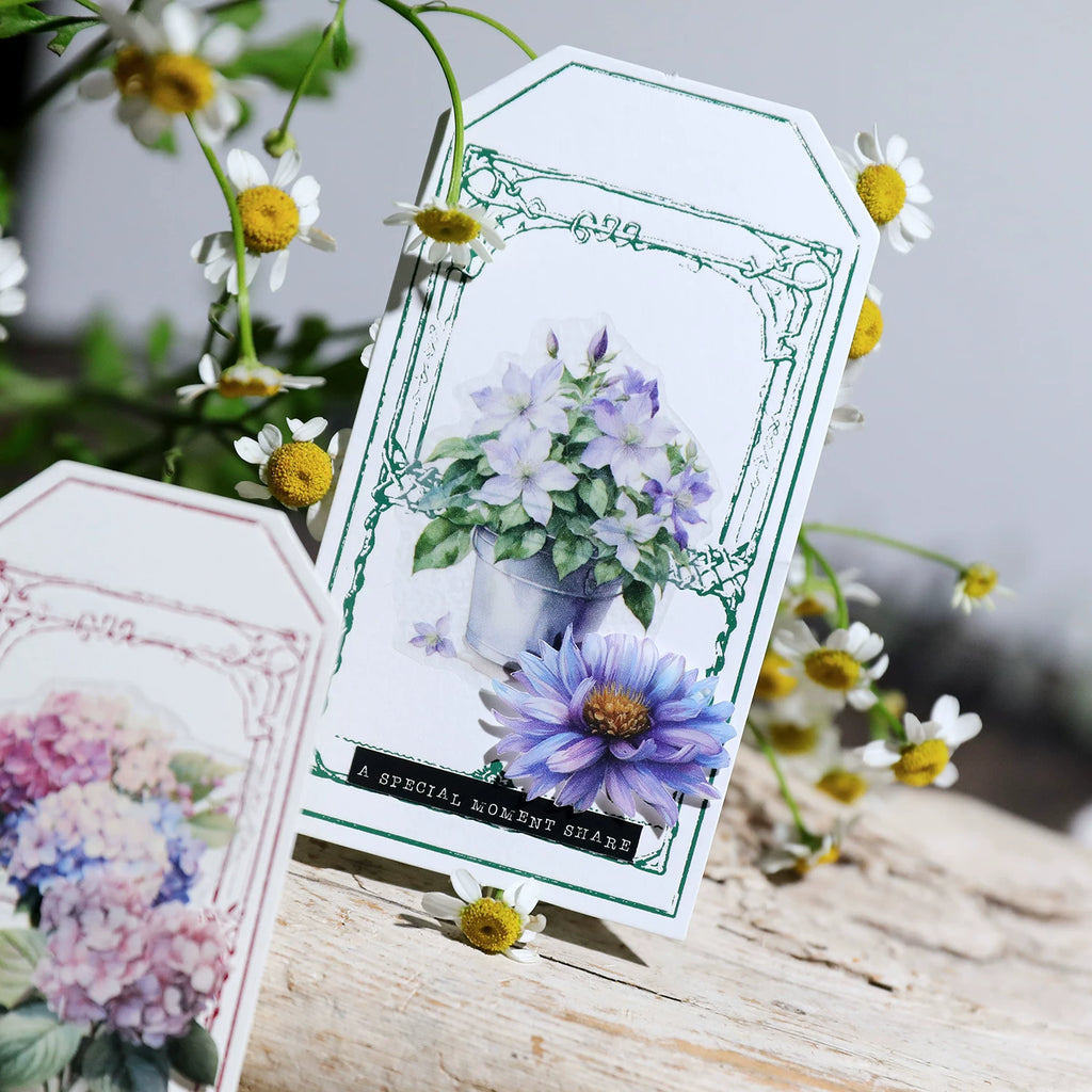 Blooming Flowers Vellum Stickers