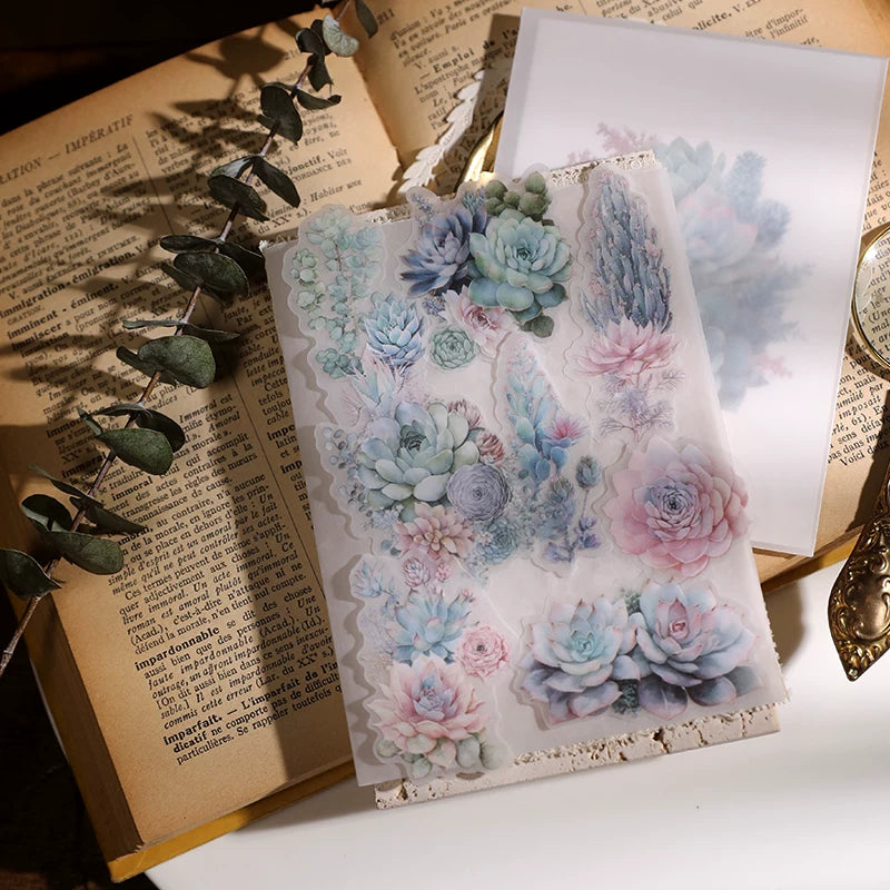 Succulent Vellum Stickers