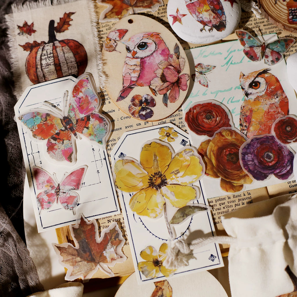 Owl Matte Rub-on Transfers