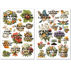 Easter Matte Rub-on Transfers 2 Small Sheets