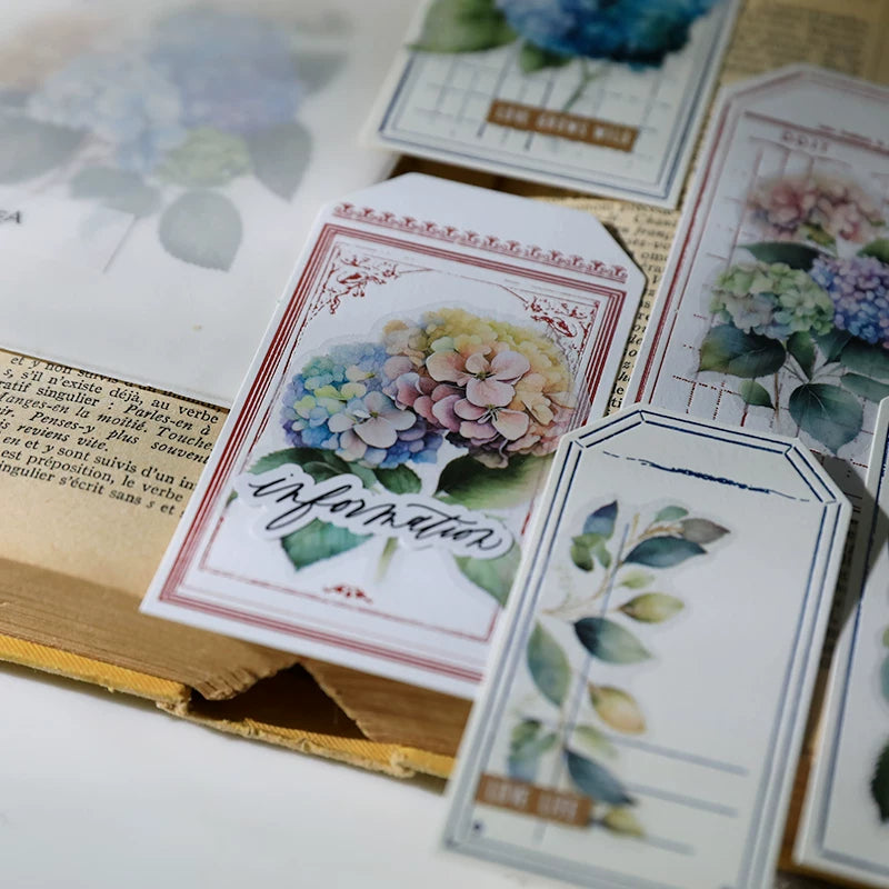 Hydrangea Vellum Stickers