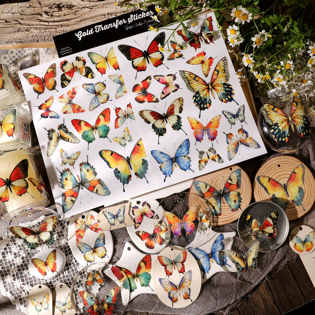 Butterflies UV-DTF Rub-on Stickers