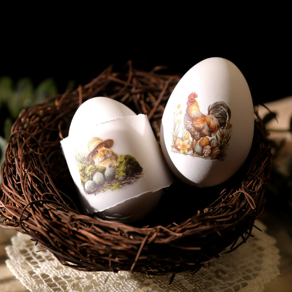 Easter Matte Rub-on Transfers - Blue