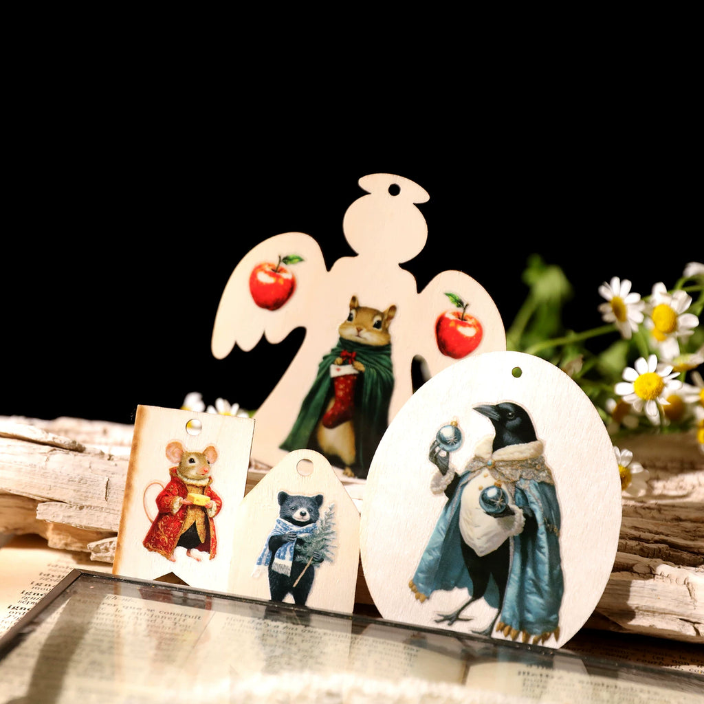 Christmas Magical Creatures UV-DTF Rub-on Stickers