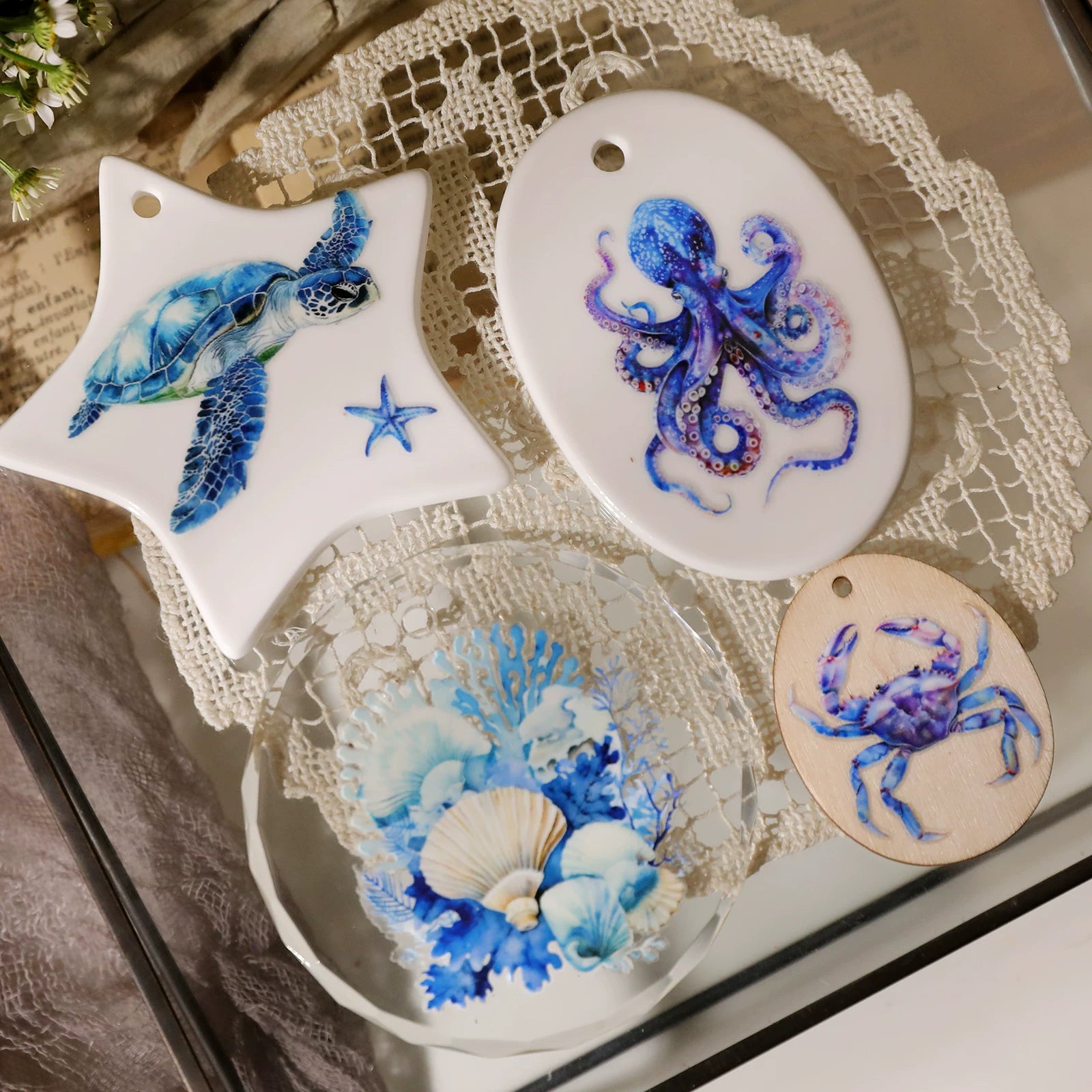 Ocean UV-DTF Rub-on Stickers
