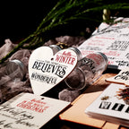 Christmas Black and Red Quotes UV-DTF Rub-on Stickers