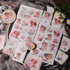 Kitten and Girl Matte Rub-on Transfers 2 Small Sheets