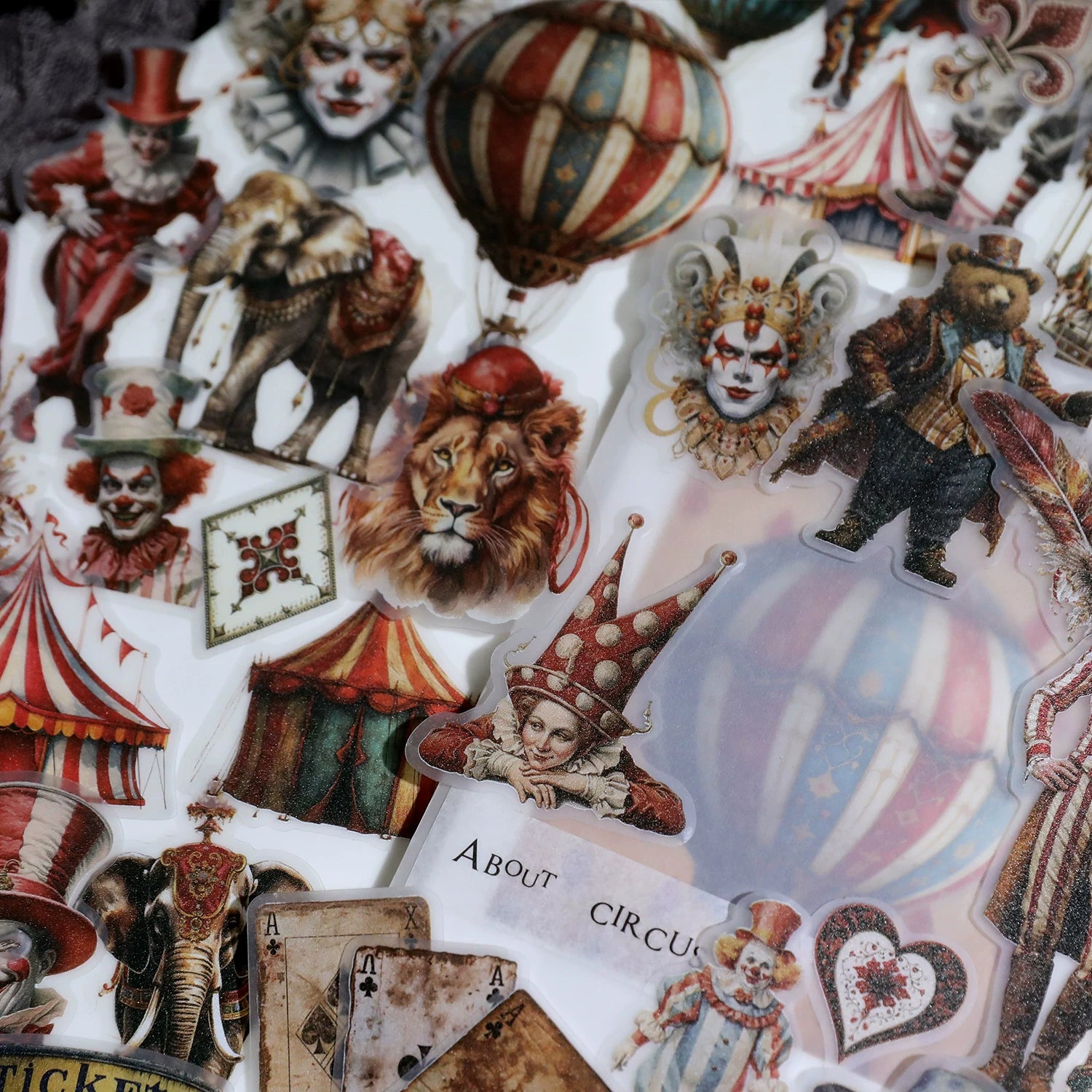 Circus Vellum Stickers