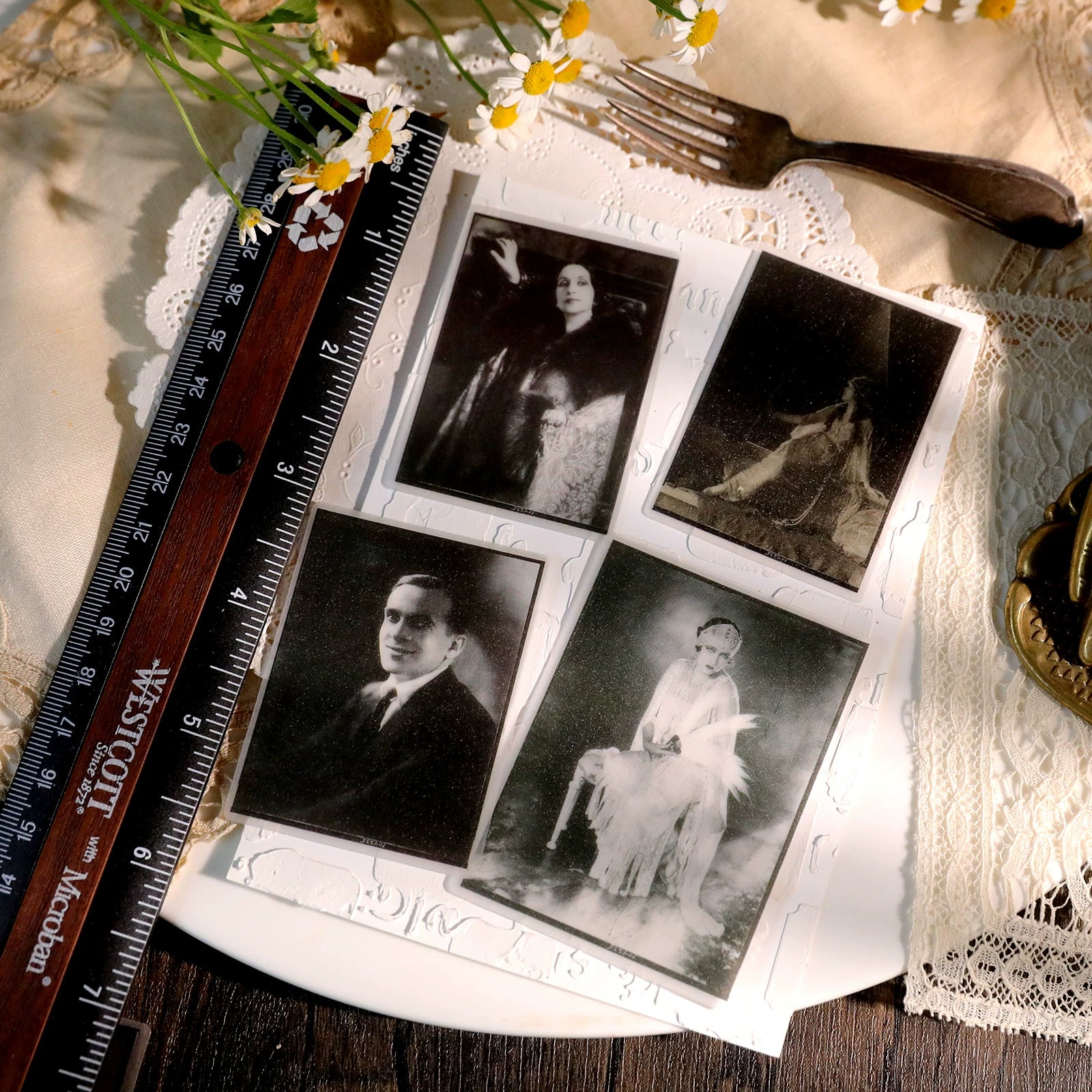 Retro Old Photos Vellum Stickers