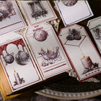 Silver Christmas Matte Rub-on Transfers 2 Small Sheets