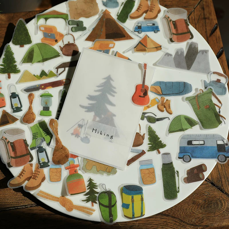 Camping Vellum Stickers