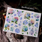 Hydrangea UV-DTF Rub-on Stickers